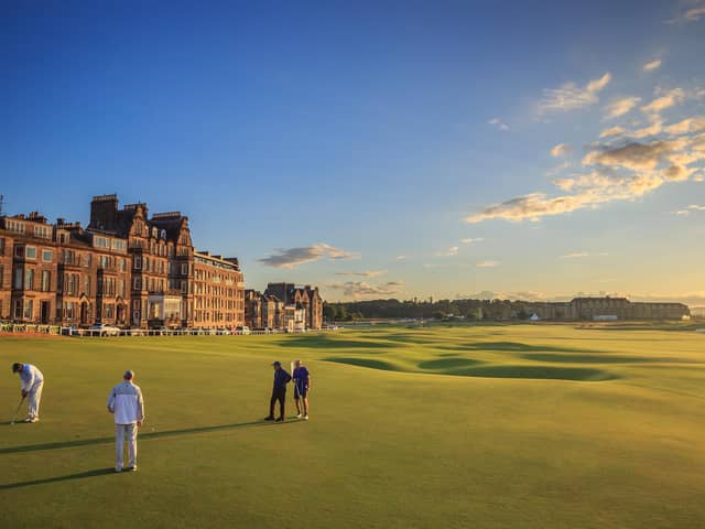The 18th green at the Old Course (Pic: Mark Alexander)