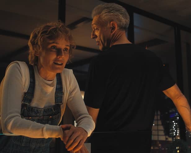 Diane Kruger and Vincent Cassel in David Cronenberg in The Shroud