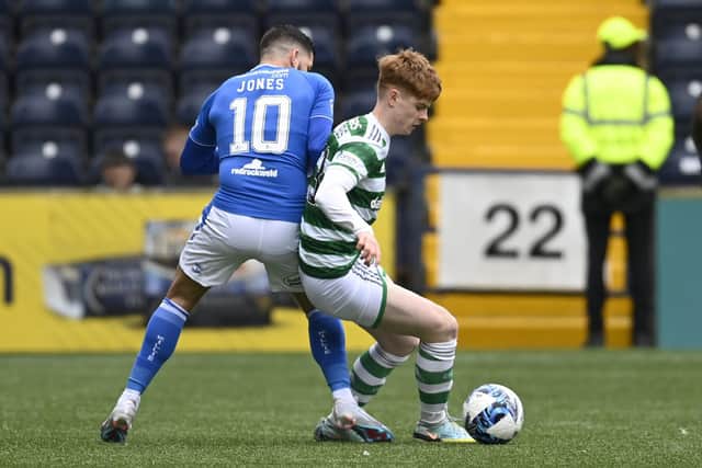 Celtic kid Ben Summers came on in the closing stages against Kilmarnock to make his debut