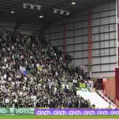Celtic away fans inside Tynecastle Park for a Premiership match against last season. (Photo by Craig Foy / SNS Group)