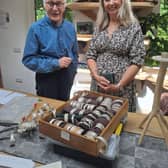 Malcolm Appleby with Children First chief executive, Mary Glasgow.