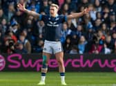 Stuart Hogg won his 100th cap for Scotland against Ireland in the Six Nations clash.