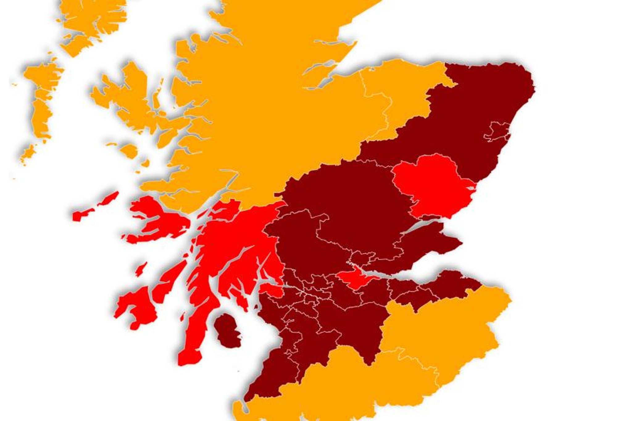 photo Glasgow Covid Restrictions Map interactive map shows which level each
