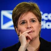 First Minister of Scotland Nicola Sturgeon during a press conference at St Andrew's House, Edinburgh. Picture: Andy Buchanan/PA Wire