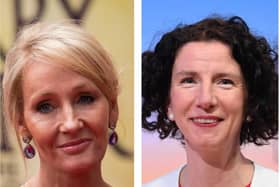 Author JK Rowling, left, and Anneliese Dodds, a new minister of state for women and equalities