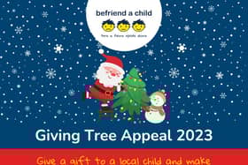 Befriend a Child is inviting businesses to become a Giving Tree partner for 2023.