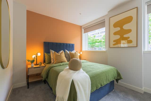 A show flat at the Dalian development in the Charing Cross neighbourhood of Glasgow is open for viewings, with the first cohort of residents due to move in from August.