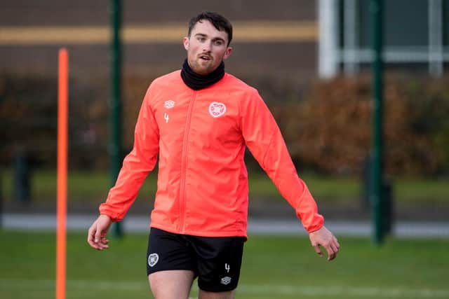 John Souttar missed Hearts' match against Auchinleck.