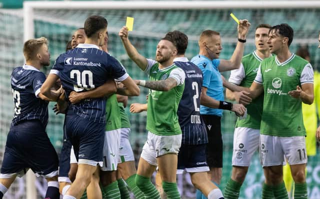 Hibs take a two-goal advantage to the Swissporarena for their match against FC Luzern.