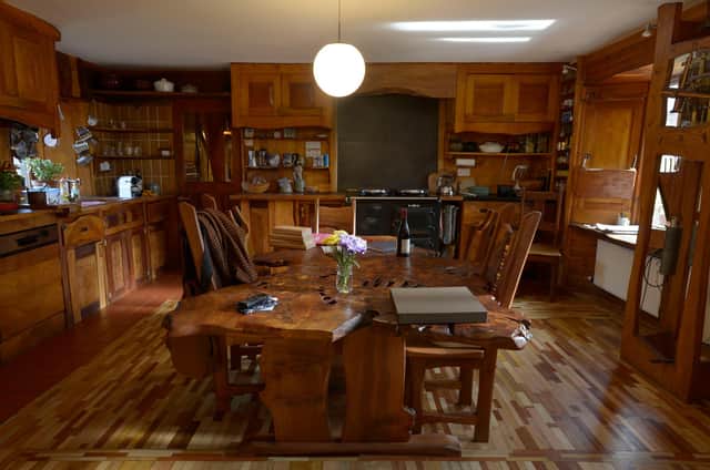 Tim Stead created a unique home in Blainslie, fitting it out with stunning hand-crafted furniture and interior features. Picture: Alan Dimmick