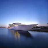 Sunborn London - which is moored in the Royal Victoria Docks to the east of the city, serves as a floating hotel. Pic: Contributed