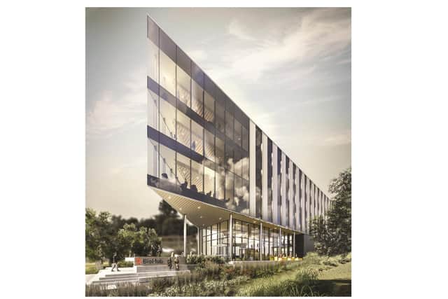 An artist's impression of the BioHub at Forresterhill.