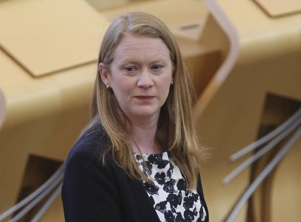 Education Secretary Shirley-Anne Somerville has been criticised by opposition parties