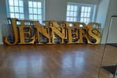 A picture of the letters after they were removed from the Jenners building on Thursday.