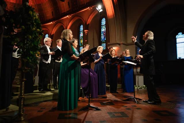 The Sixteen perform in Cumnock PIC: Stuart Armitt