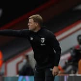 Eddie Howe pictured on the touchline during his time as Bournemouth boss. The 43-year-old issued a statement yesterday insisting no career move was imminent
