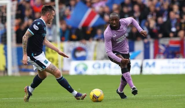 Rangers Glen Kamara in action with Dundee's Jordan McGhee when the sides met in September. (Photo by Craig Williamson / SNS Group)