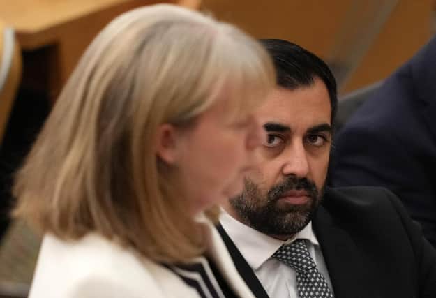 The Scottish Government of Humza Yousaf and Shona Robison said a new 45% band will be introduced for people earning £75-125,140 (Picture: Andy Buchanan/AFP via Getty Images)