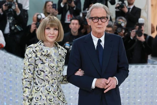 Anna Wintour and Bill Nighy attend The 2023 Met Gala.