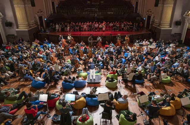 The Budapest Festival Orchestra, conducted by Ivan Fischer, perform Dvorak's Symphony No.8 in the Usher Hall at this year's Edinburgh International Festival. Picture: Jane Barlow/PA Wire