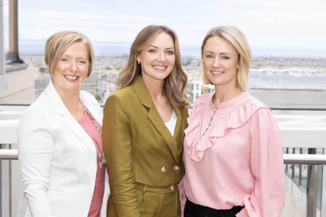 LtoR Jo Coomber Lauren Hyder and Emma Aitken