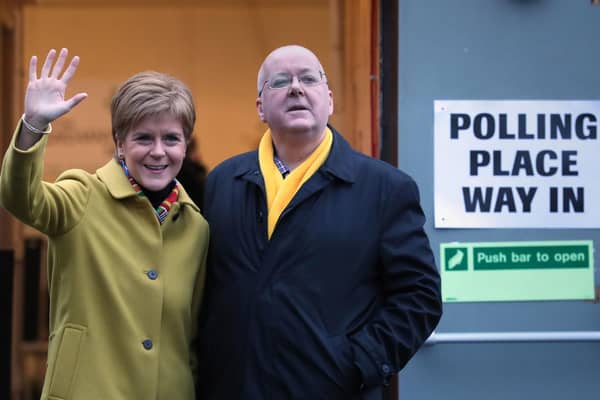 Nicola Sturgeon with husband Peter Murrell