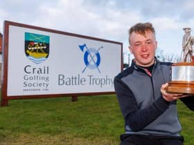 Jack McDonald is hoping to use his nine-shot success in the Battle Trophy at Crail Golfing Society to secure a first Scotland cap this year. Picture: Kenny Smith.