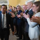 A jubilant Prime Minister Rishi Sunak arrives at No10 Downing Street, but his appointment reflects the democratic malaise infecting our political system, writes Kenny MacAskill.
PIC: Simon Walker/ No 10 Downing Street.