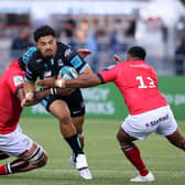 Sione Tuiploluto impressed on his Glasgow Warriors debut. Picture: Alan Harvey/SNS