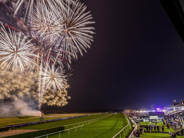 Firework display at Mussleburgh Race course
Picture: Alan Rennie