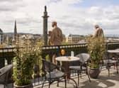 Lamplighters, named for the Robert Louis Stevenson poem, where members can enjoy drinks, meals and views of the Edinburgh skyline