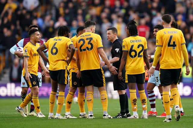 Wolves were left incensed by a late disallowed goal against West Ham.