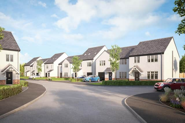 A representative street scene from the planned Avant Homes scheme in Edinburgh, which forms part of the wider Edmonstone residential development project.