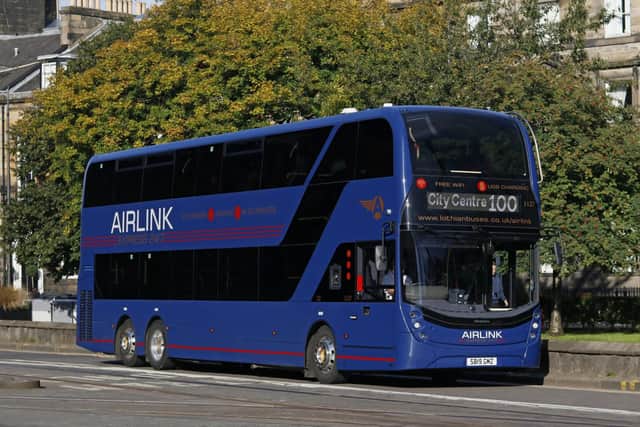 Lothian's Edinburgh Airport to city centre service operates every ten minutes for most of the day. (Photo by Lothian)
