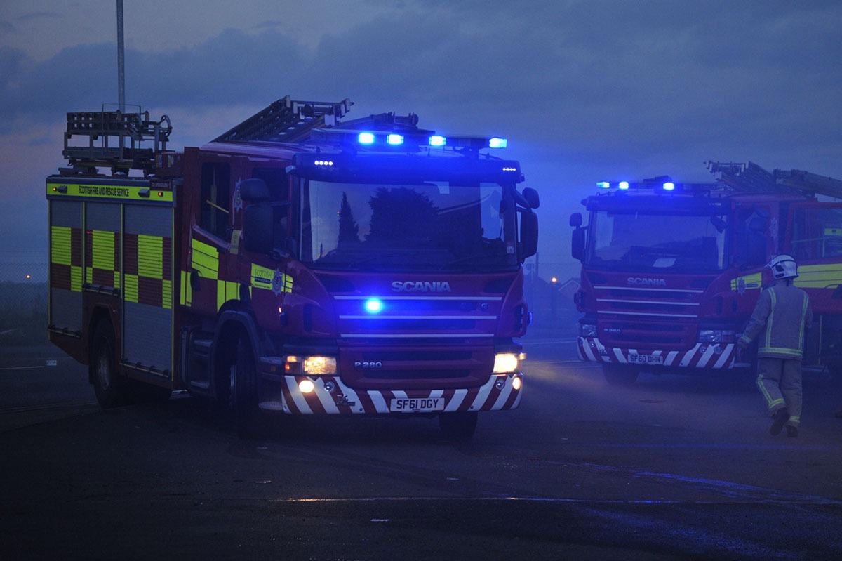 Five people taken to hospital after late-night blaze on Edinburgh street