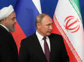 Russian President Vladimir Putin meets former Iranian President Hassan Rouhani in Tehran in 2018 (Picture: Kirill Kudryavtsev/AFP via Getty Images)