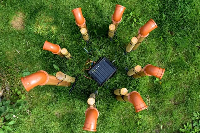 Giles Perring created the World Organ sound sculpture on the Isle of Jura last summer.