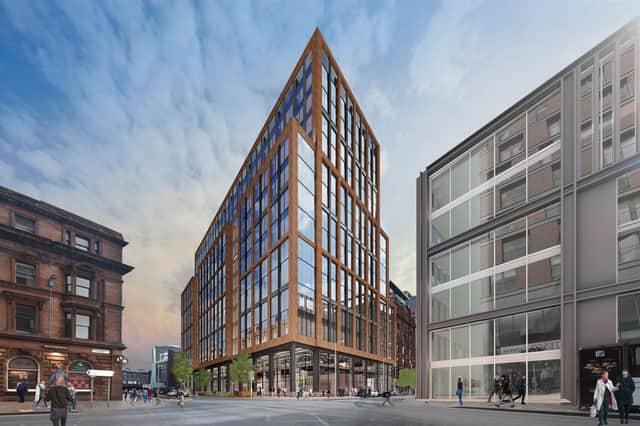 The development aims to transform the currently vacant site on Argyle Street in Glasgow into 270,000 square feet of Grade A office space across 13 storeys.