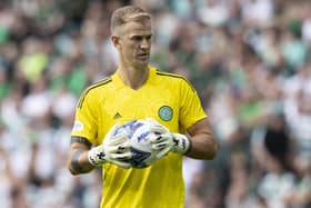 Celtic goalkeeper Joe Hart has been tipped for a surprise England recall.  (Photo by Alan Harvey / SNS Group)