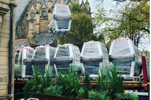 Gondolas arriving at McLaren's in Morningside