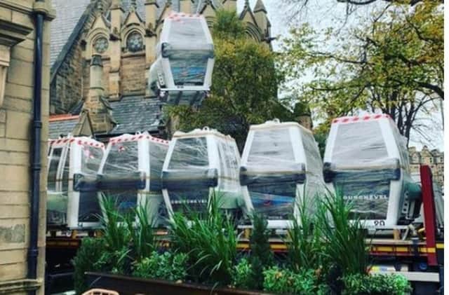 Gondolas arriving at McLaren's in Morningside