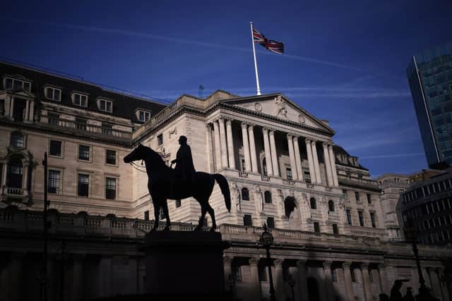 The Bank of England in the City of London.