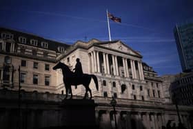 The Bank of England in the City of London.