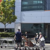 Shoppers returning to a B&Q branch in Scotland during summer 2020 following the initial lockdown as stores were classified as essential. Picture: Lisa Ferguson
