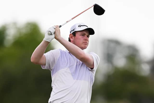 Bob MacIntyre in acion during the final round of the 150th Open at St Andrews. Picture: Ian Rutherford.