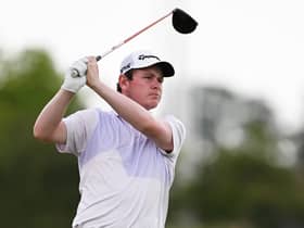 Bob MacIntyre in acion during the final round of the 150th Open at St Andrews. Picture: Ian Rutherford.