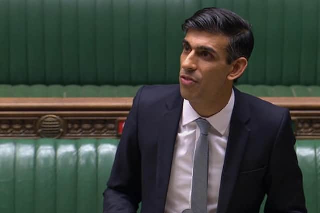 Sunak said the UK government's highest priority remains to protect jobs and livelihoods. Picture: House of Commons/PA Wire.