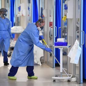 NHSClinical staff wear Personal Protective Equipment (PPE). Picture: Neil Hall/PA Wire