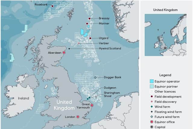 Equinor has a number of projects in the pipeline, including a huge windfarm at Dogger Bank and the proposed Rosebank field north west of Shetland