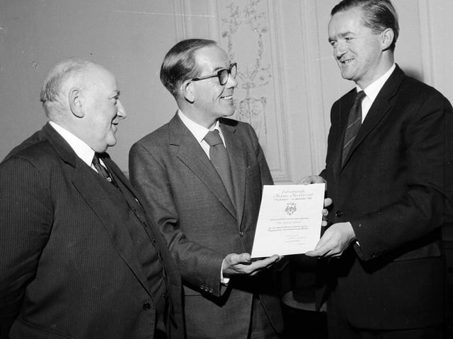 The Film Festival Award for 1963 is presented to Brazilian Consul Dashwood Evans for the film 'The Given Word'.